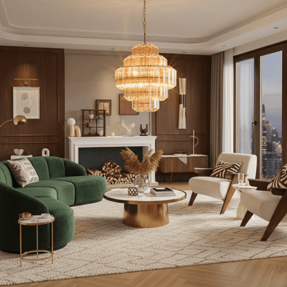 Aurum Cascade Murano Chandelier