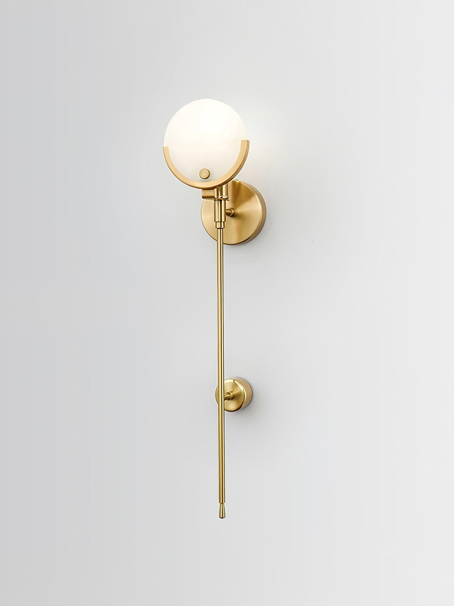 Ava Brass Alabaster Wall Lamp