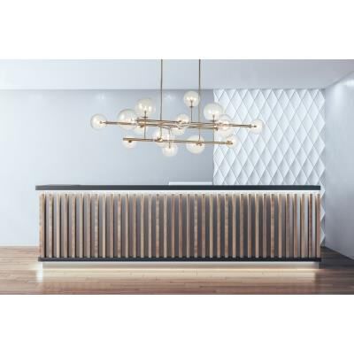 Avenue Lighting Avenue Lighting Delilah 84 Inch 16 Light Led Linear Suspension Light Cp795154