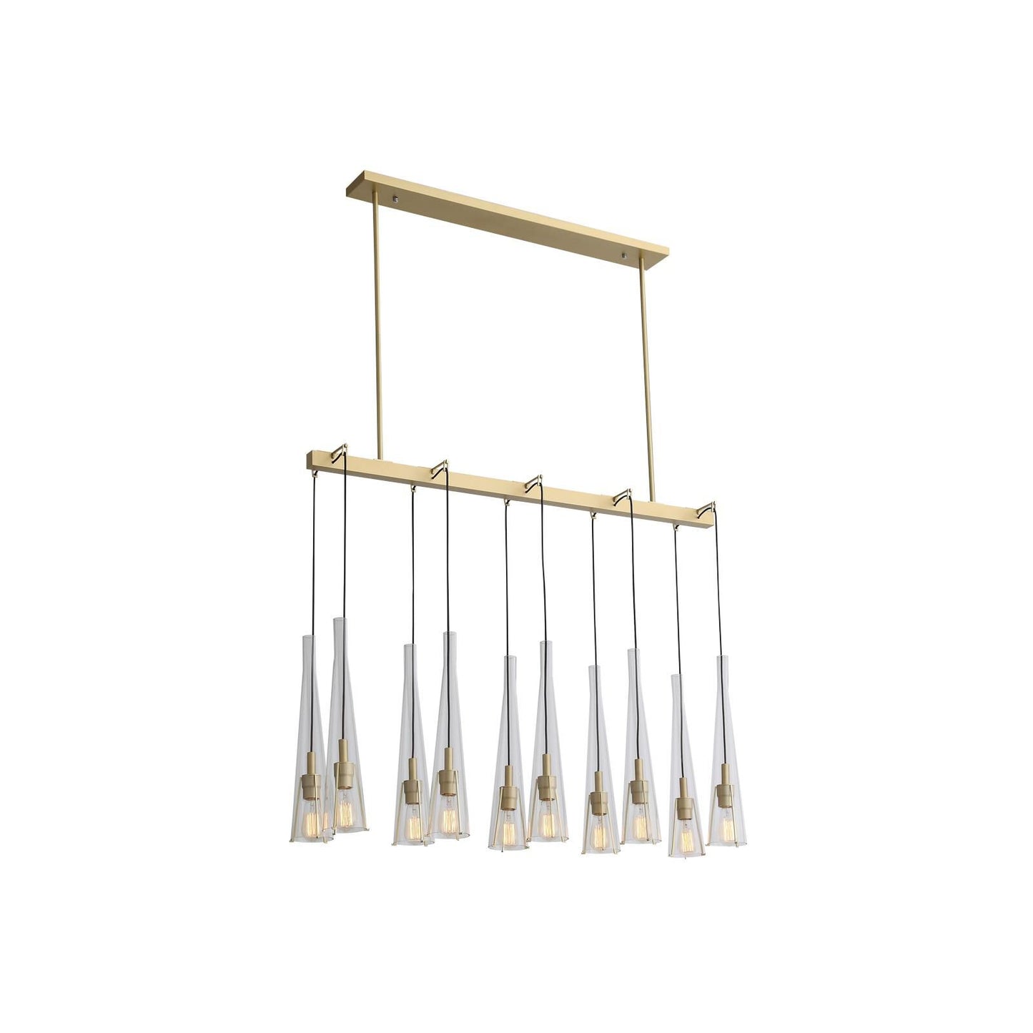 Avenue Lighting Abbey Park 50 Inch 10 Light Linear Suspension Light Cp432508