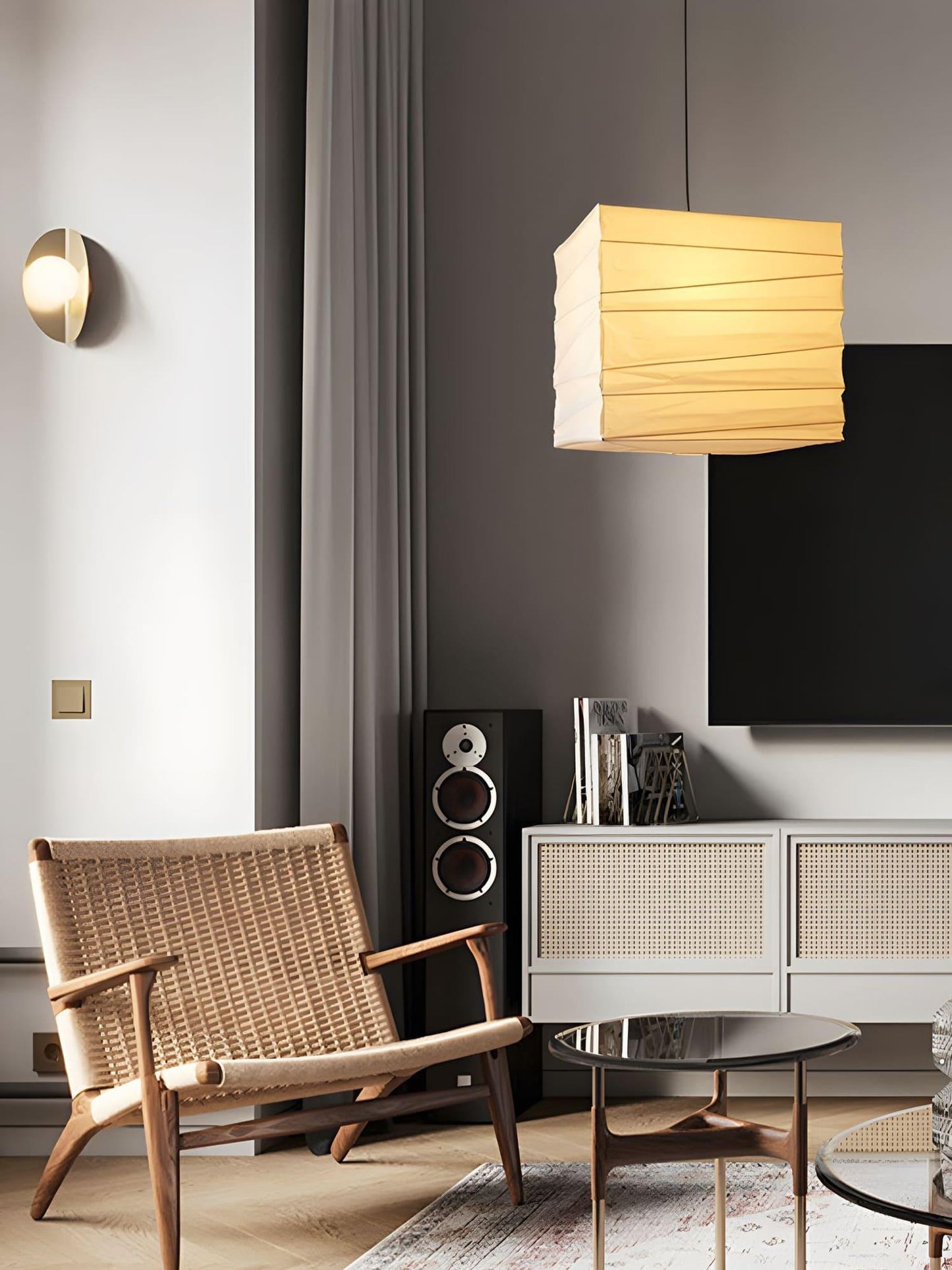 Ayla Paper Cube Pendant Lamp