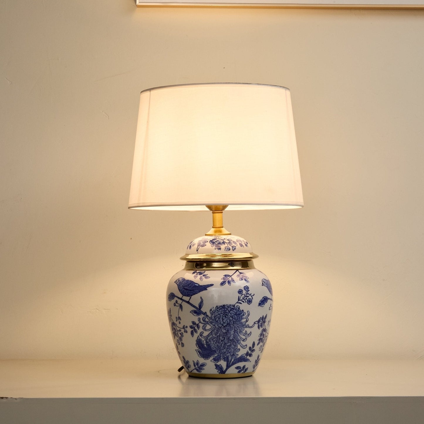 Azure Ceramic Table Lamp
