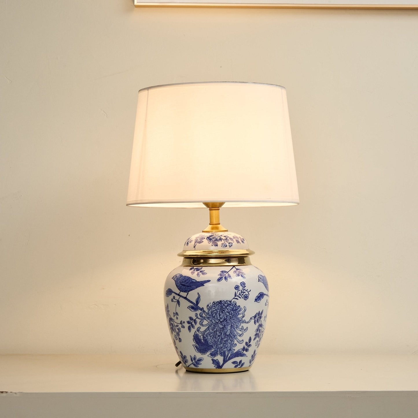 Azure Ceramic Table Lamp