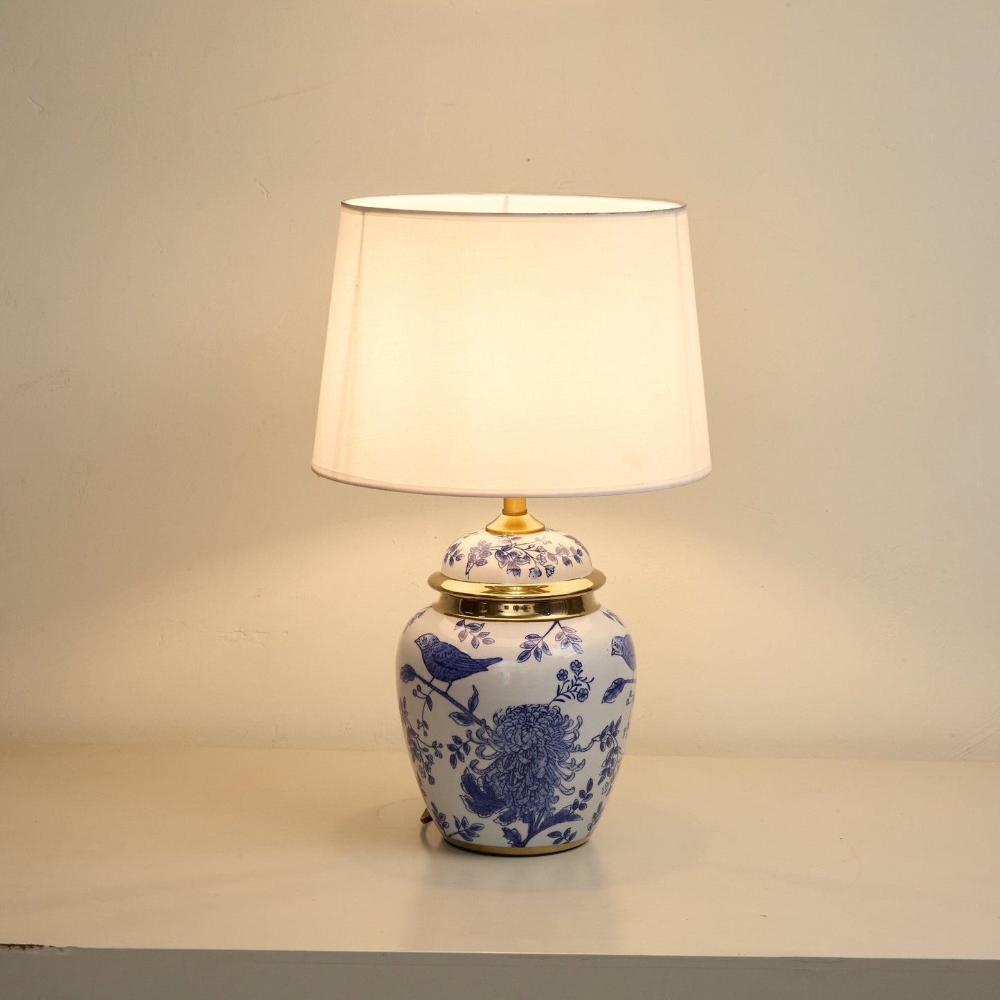 Azure Ceramic Table Lamp