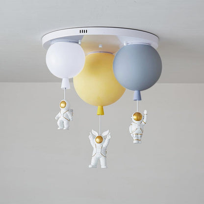 Frosted Balloon Combination Overhead light Ceiling Lamp