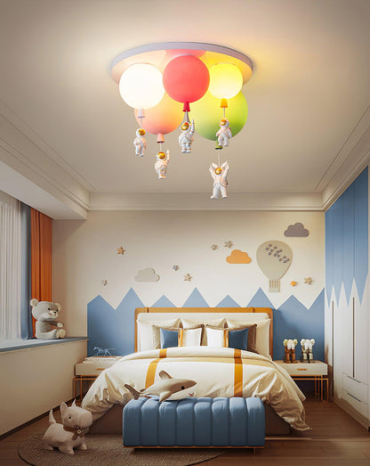 Frosted Balloon Combination Overhead light Ceiling Lamp