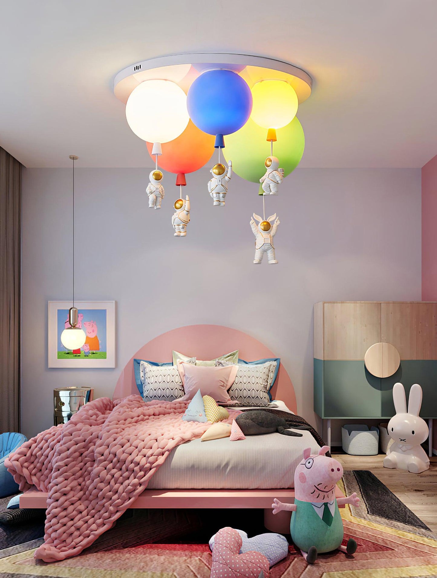 Frosted Balloon Combination Overhead light Ceiling Lamp