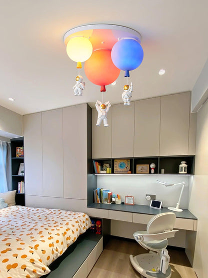 Frosted Balloon Combination Overhead light Ceiling Lamp