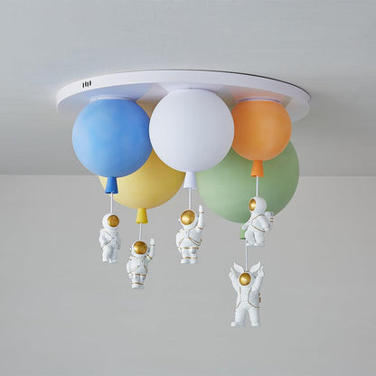 Frosted Balloon Combination Overhead light Ceiling Lamp