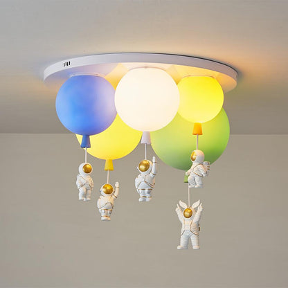 Frosted Balloon Combination Overhead light Ceiling Lamp