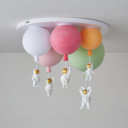 Frosted Balloon Combination Overhead light Ceiling Lamp