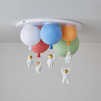 Frosted Balloon Combination Overhead light Ceiling Lamp