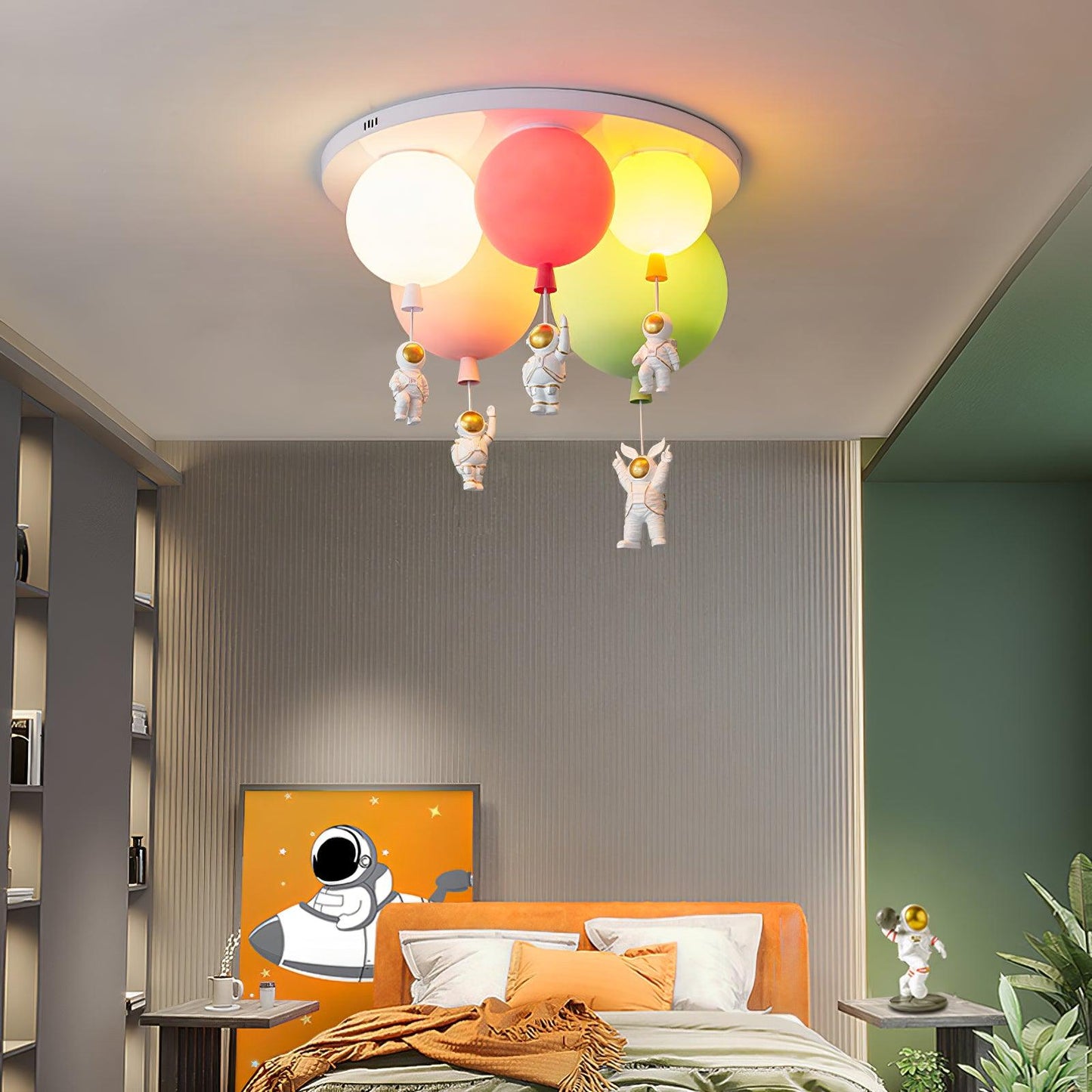 Frosted Balloon Combination Overhead light Ceiling Lamp