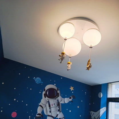 Frosted Balloon Combination Overhead light Ceiling Lamp