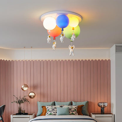 Frosted Balloon Combination Overhead light Ceiling Lamp