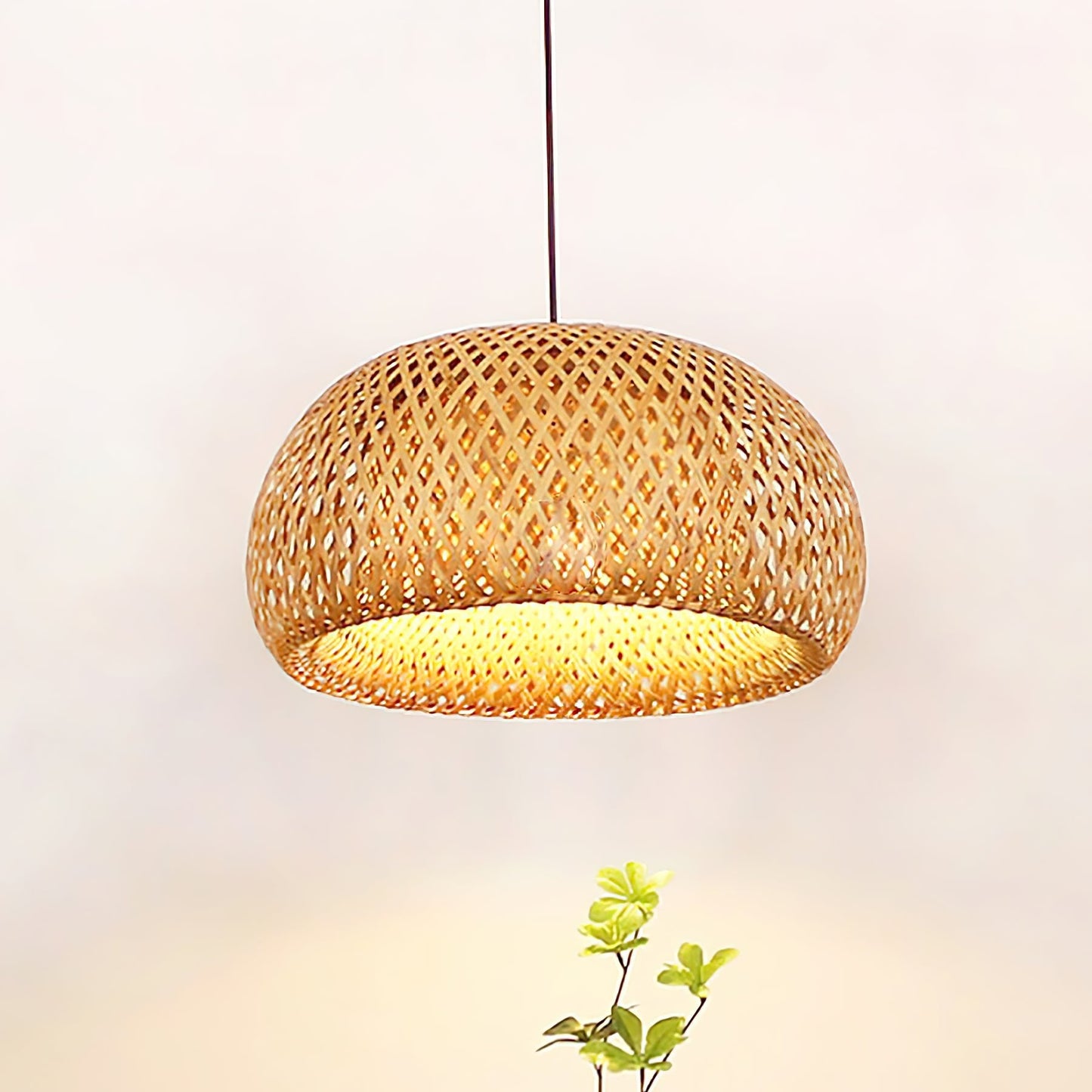 Bamboo Braided Pendant Lamp