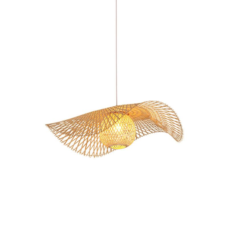 Bamboo Frame Pendant Lamp