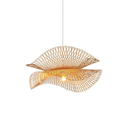 Bamboo Frame Pendant Lamp