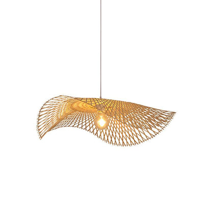 Bamboo Frame Pendant Lamp