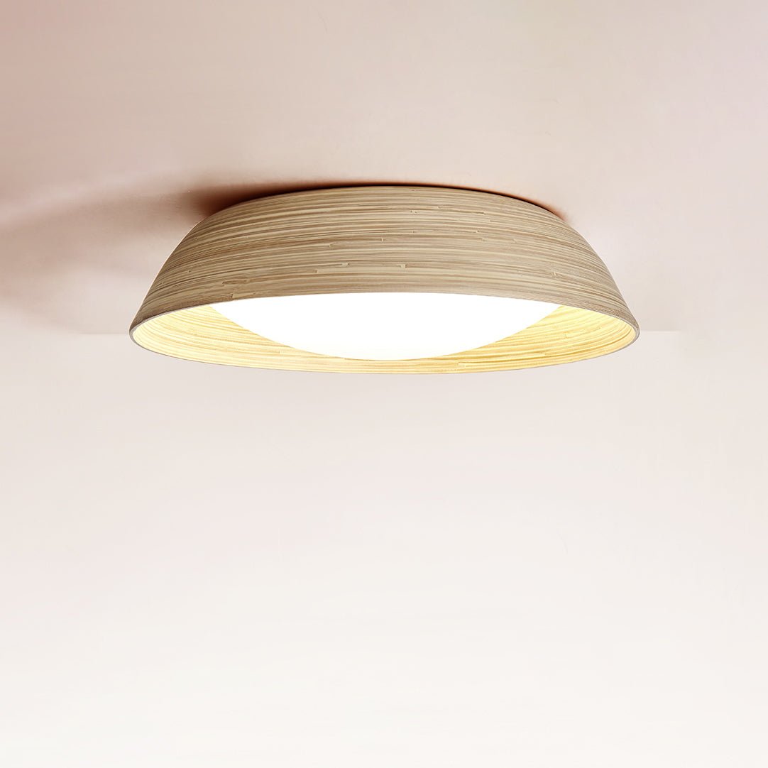 Bamboo Textured Ceiling Lamp