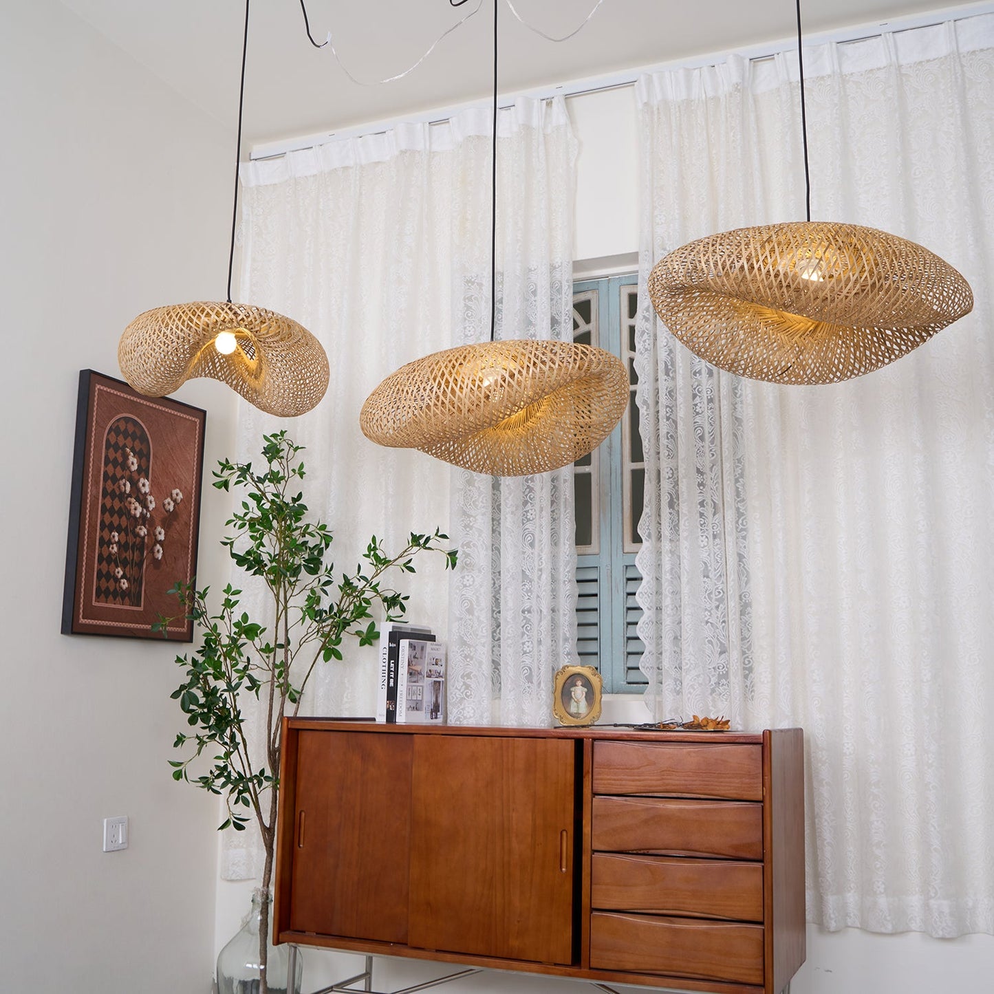 Bamboo Weaving Pendant Lamp