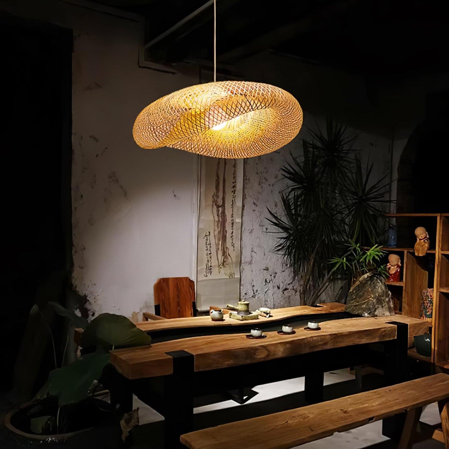 Bamboo Weaving Pendant Lamp