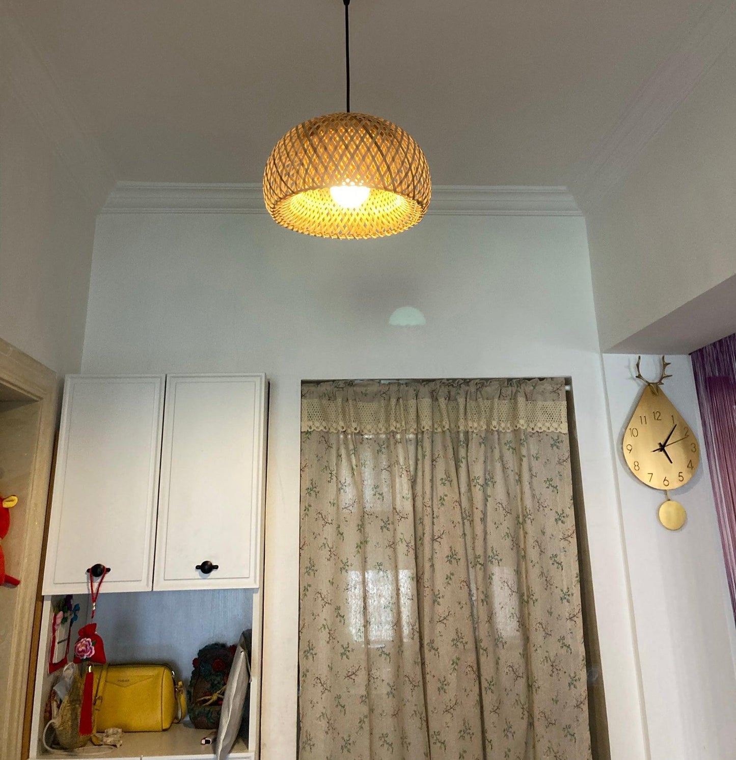 Bamboo Braided Pendant Lamp