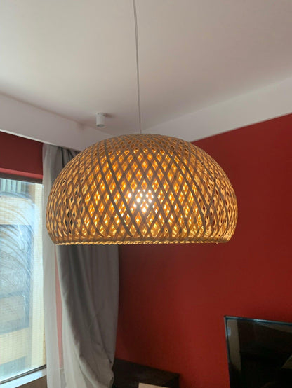 Bamboo Braided Pendant Lamp