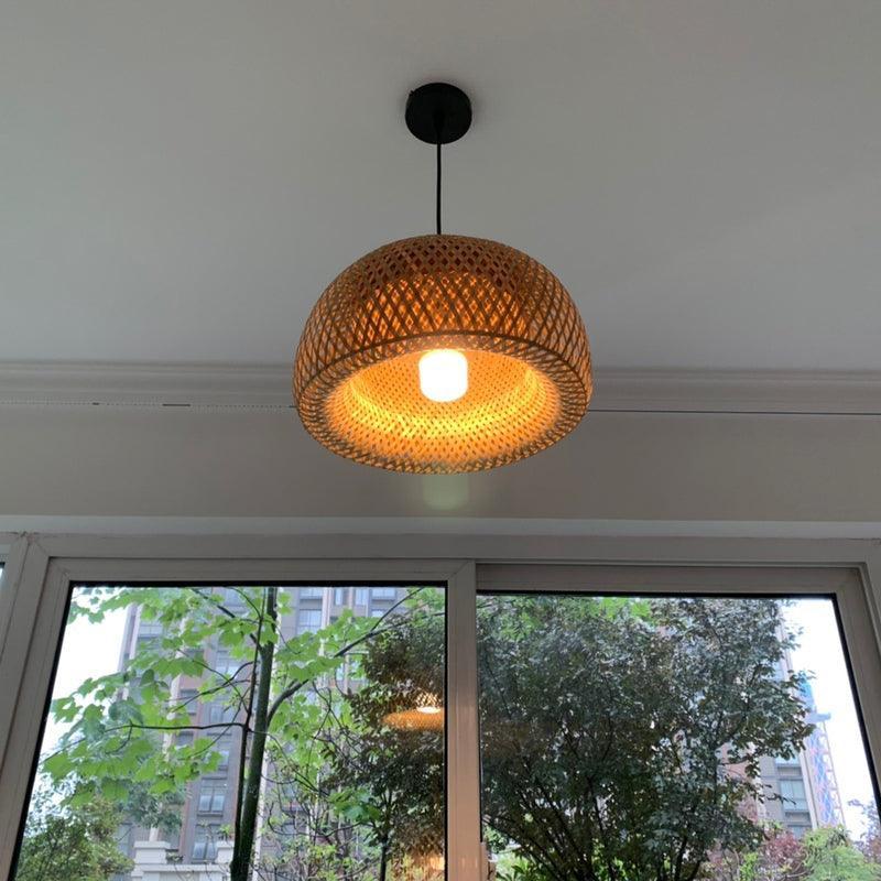 Bamboo Braided Pendant Lamp