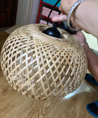 Bamboo Braided Pendant Lamp