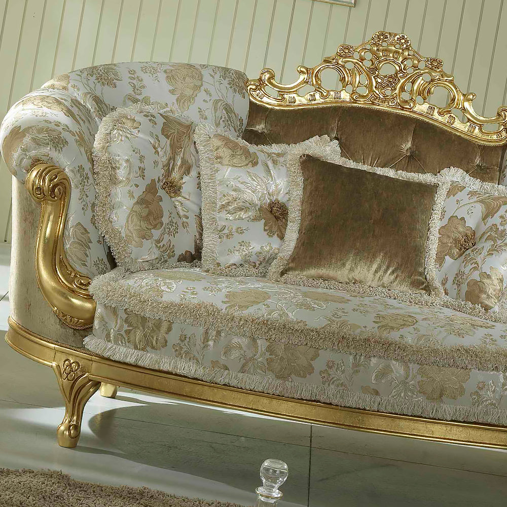 Baroque Style Italian Gold Leaf 2 Seater Sofa