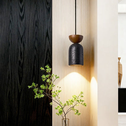 Basalt Walnut Drop Pendant Light