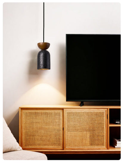 Basalt Walnut Drop Pendant Light