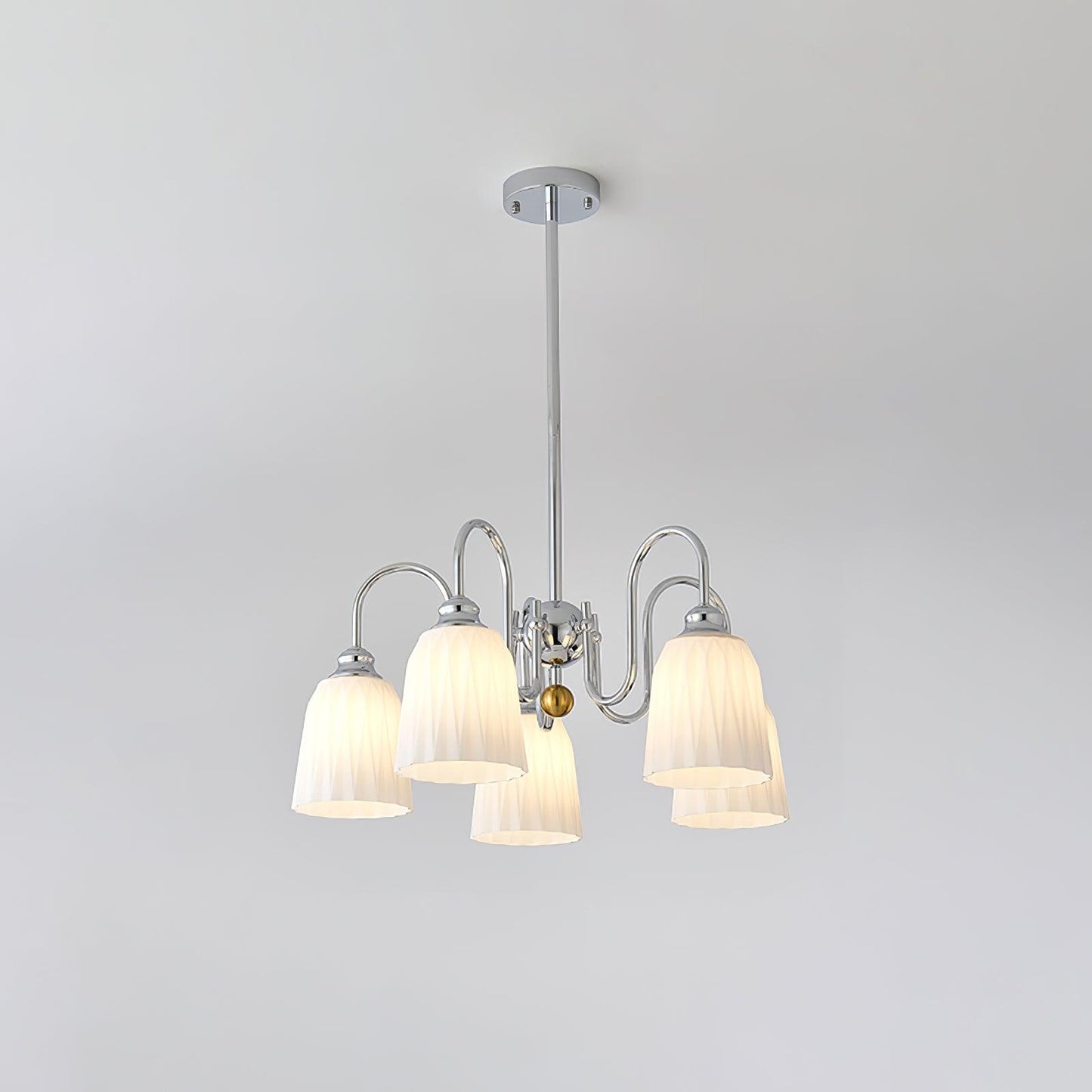 Bauhaus Pleated Chandelier