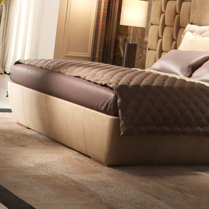 Contemporary Designer Bed With Feature Headboard