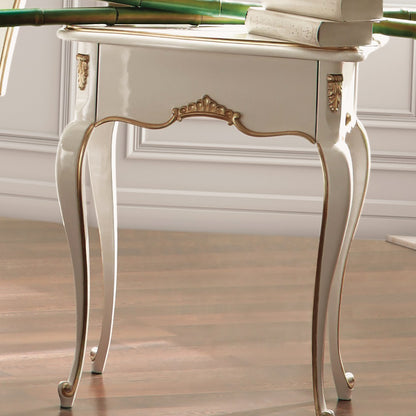 White Louis Reproduction Bedside Table