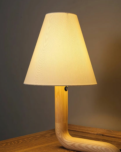 Bend Wood Table Lamp