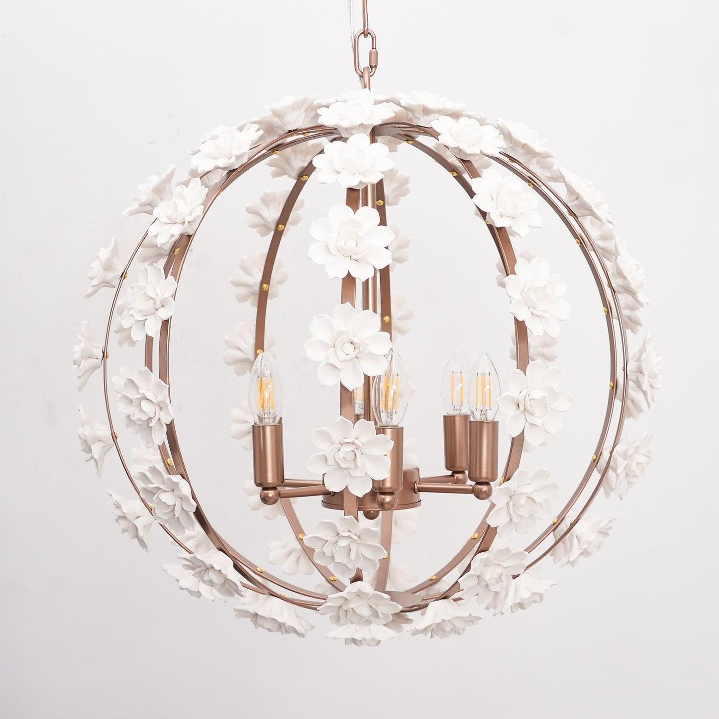 Bianca Floral Orb Chandelier