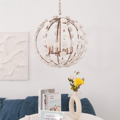 Bianca Floral Orb Chandelier