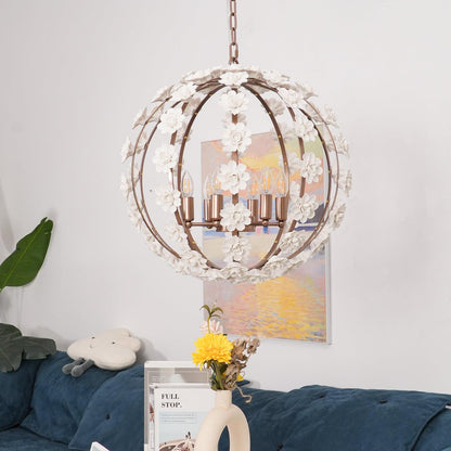 Bianca Floral Orb Chandelier