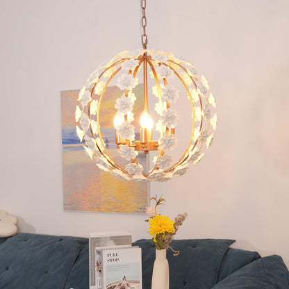 Bianca Floral Orb Chandelier