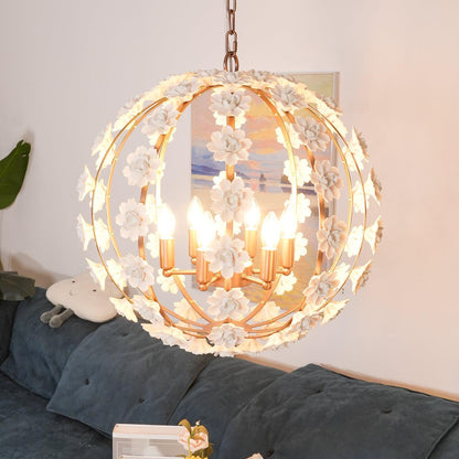 Bianca Floral Orb Chandelier