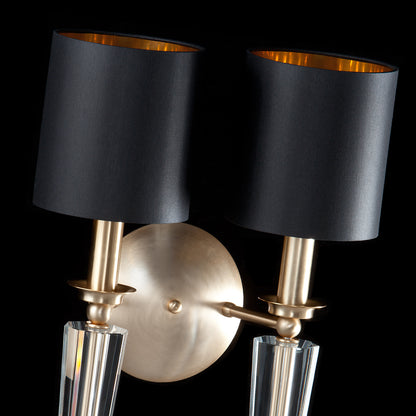 Modern Designer Crystal Double Wall Light