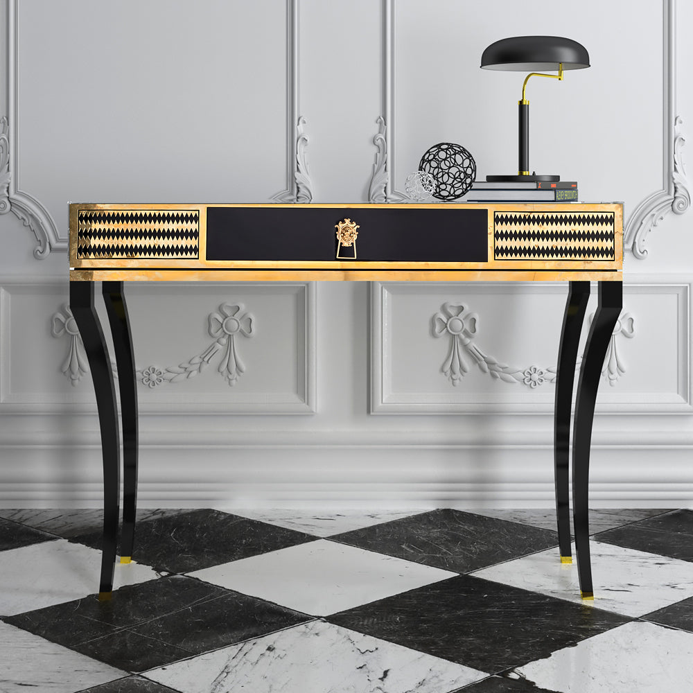 High End Decorative Black Console Table