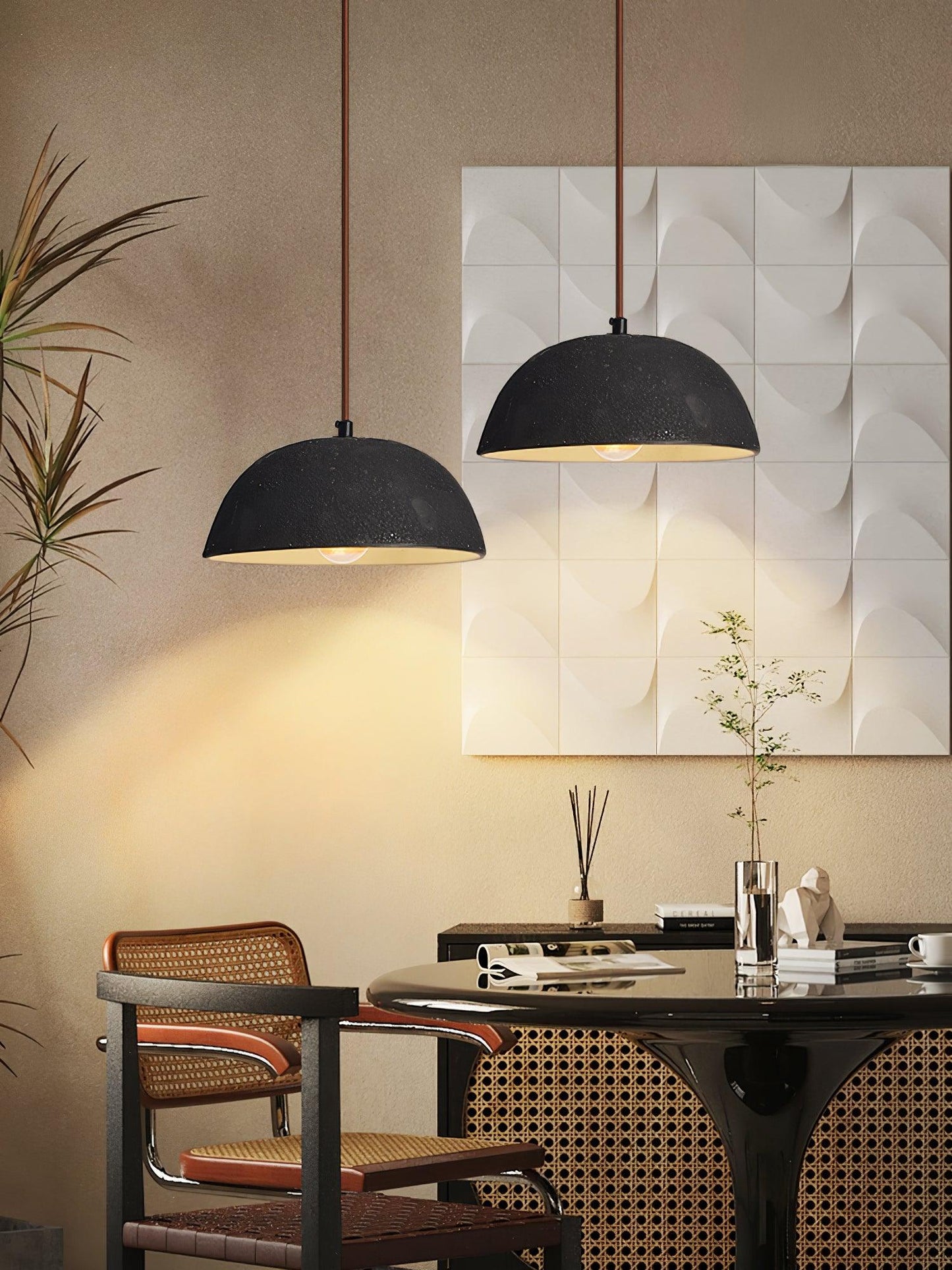 Black Arch Ceramic Pendant Lamp