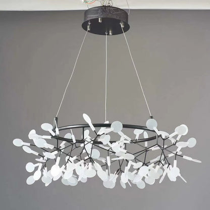 Black Big O Firefly LED Chandelier