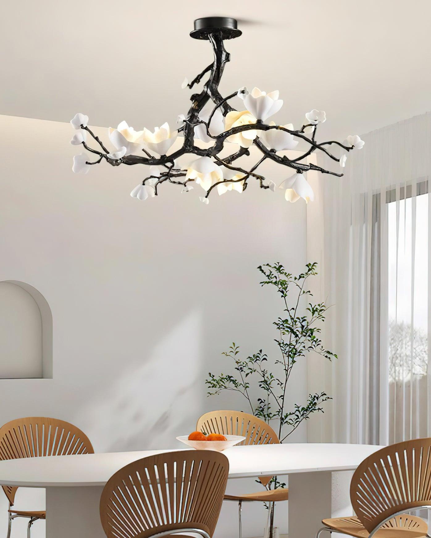 Black Copper Tree Chandelier