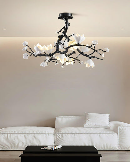 Black Copper Tree Chandelier