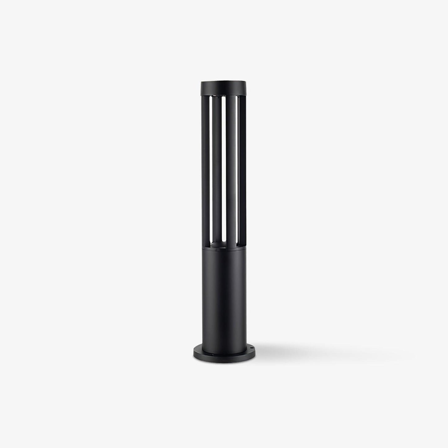 Black Cylindrical Garden Outdoor Light