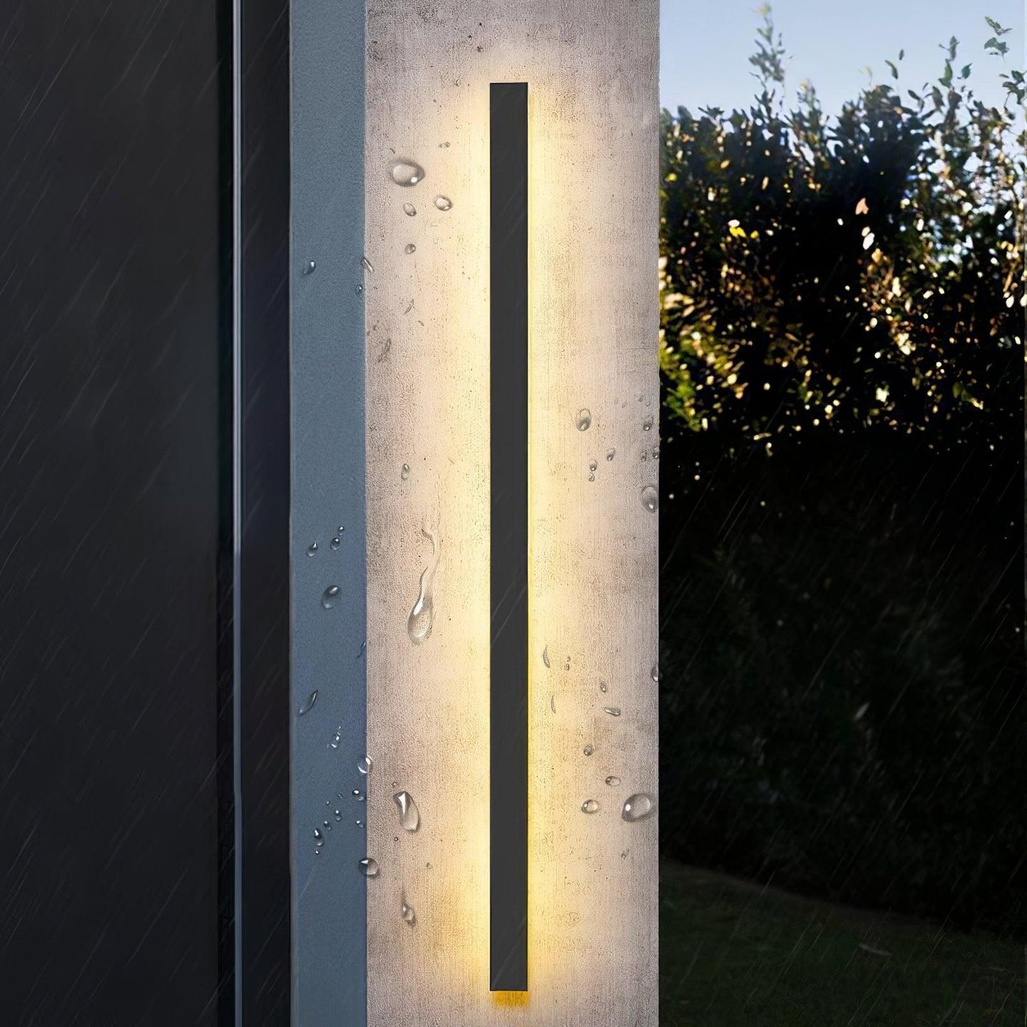 Long Strip Solar Garden light Outdoor Sconce